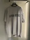 Balenciaga Graphic Text Grey T-shirt With Relaxed Fit In Gray
