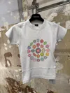 Balenciaga Women Graphic Logo Crew Neck T-shirt In Gray