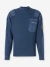Balenciaga Blue Uniform Merch Cotton Jumper In Blue