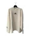 Balenciaga Round Neck Sweater In White