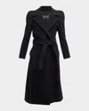 Balenciaga Cashmere And Wool-blend Coat In 1000 Black