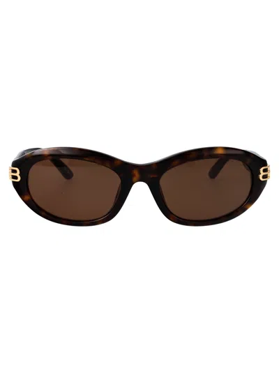 BALENCIAGA BALENCIAGA ROUND SUNGLASSES BB0434 SK 002