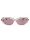 Balenciaga Round Sunglasses Bb0434 Sk 003 In Gold