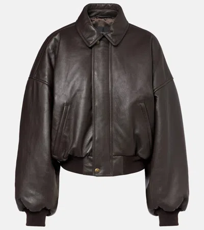 Balenciaga Round Taxi Leather Jacket