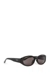 Balenciaga Tuesday Round Frame Glasses In Black