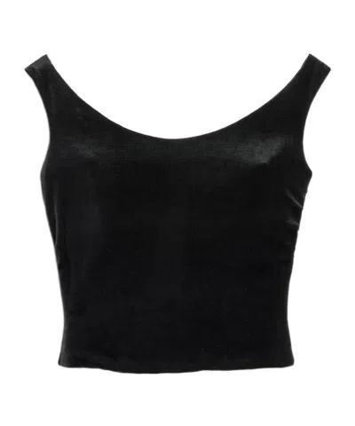 Balenciaga Round-neck Tank Top In Black