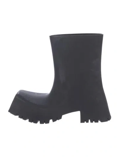 Pre-owned Balenciaga Rubber Boots In Blue