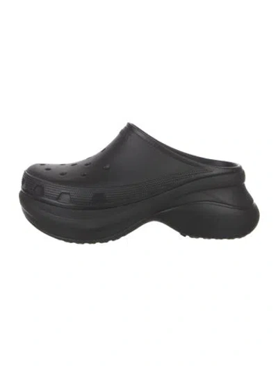 Pre-owned Balenciaga Rubber Loafers In Black