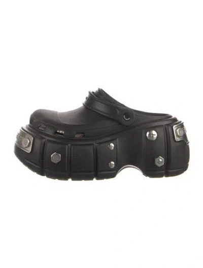 Pre-owned Balenciaga Rubber Mules In Black