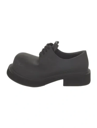 Pre-owned Balenciaga Rubber Oxfords W/ Tags In Black