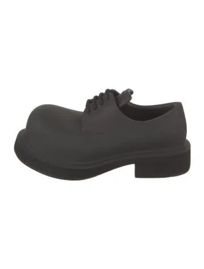 Pre-owned Balenciaga Rubber Oxfords W/ Tags In Black