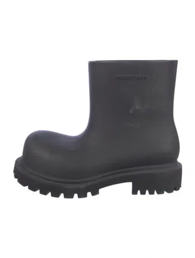 Pre-owned Balenciaga Rubber Rain Boots In Black