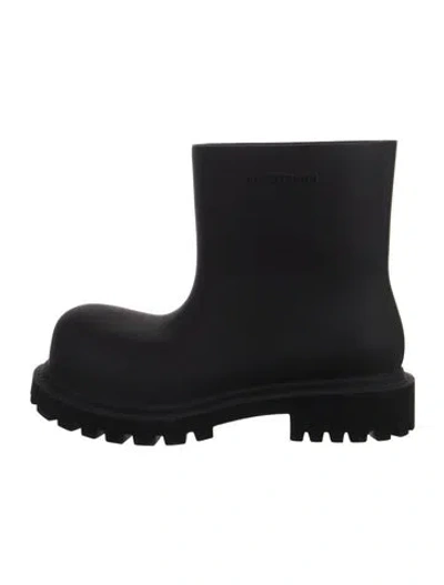 Pre-owned Balenciaga Rubber Rain Boots In Black