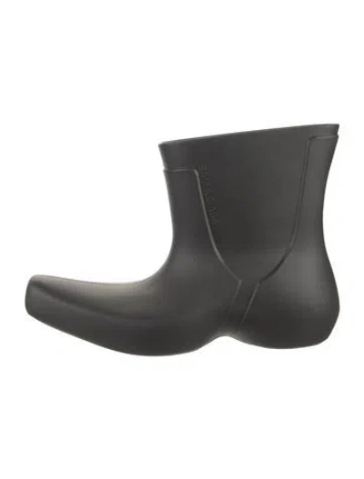 Pre-owned Balenciaga Rubber Rain Boots In Black