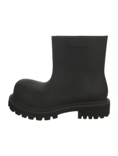 Pre-owned Balenciaga Rubber Rain Boots In Black