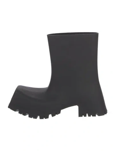 Pre-owned Balenciaga Rubber Rain Boots In Black