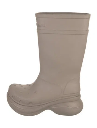 Pre-owned Balenciaga Rubber Rain Boots In Neutral