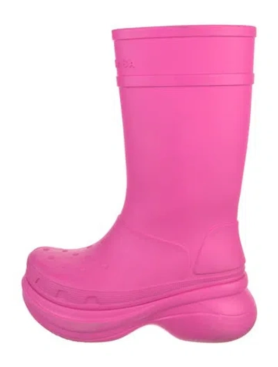 Pre-owned Balenciaga Rubber Rain Boots In Pink