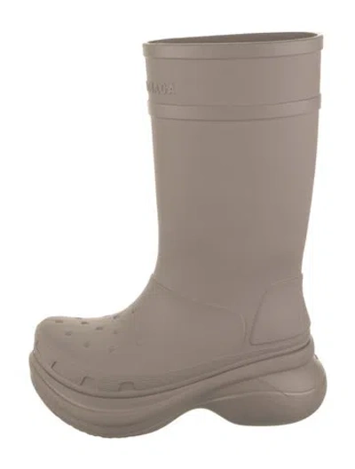 Pre-owned Balenciaga Rubber Rain Boots W/ Tags In Neutral