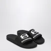 Balenciaga Rubber Slide Sandals For The Pool In Black