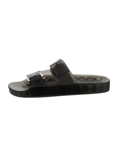 Pre-owned Balenciaga Rubber Slides In Black