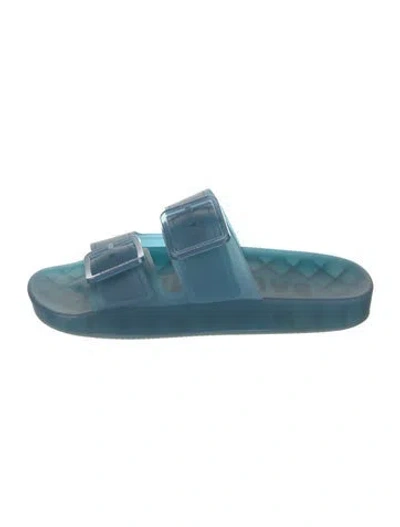 Pre-owned Balenciaga Rubber Slides In Blue