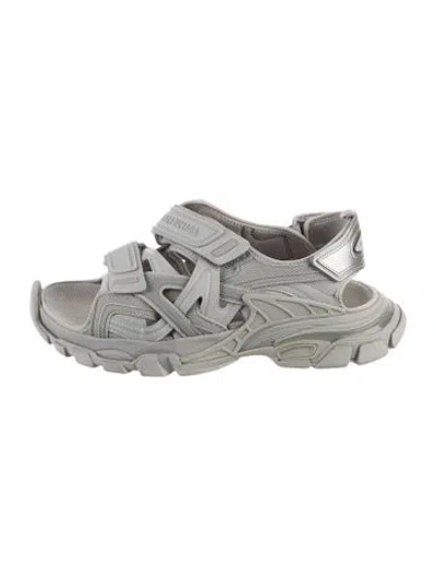 Pre-owned Balenciaga Rubber Slides In Gray