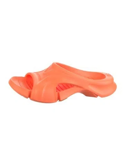 Pre-owned Balenciaga Rubber Slides In Orange