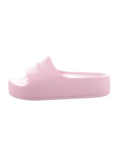 Pre-owned Balenciaga Rubber Slides In Pink