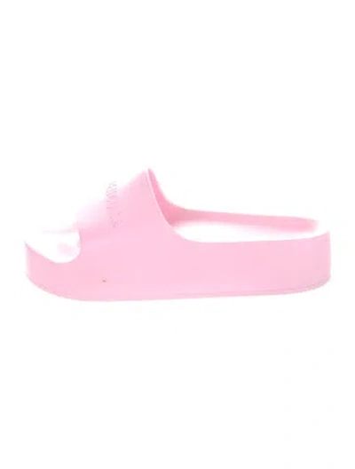 Pre-owned Balenciaga Rubber Slides In Pink