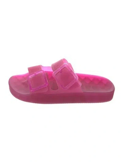 Pre-owned Balenciaga Rubber Slides In Purple