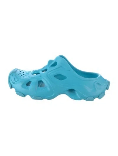 Pre-owned Balenciaga Rubber Slippers In Blue