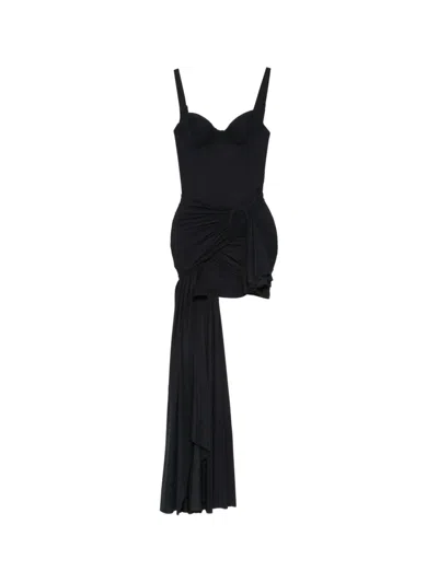 BALENCIAGA RUCHED MIDI DRESS
