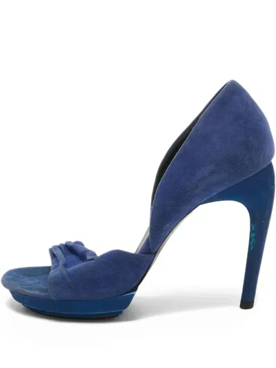 Pre-owned Balenciaga Ruched Open-toe Pumps