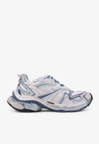 Balenciaga Runner 2 Nylon And Mesh Sneakers In Blue