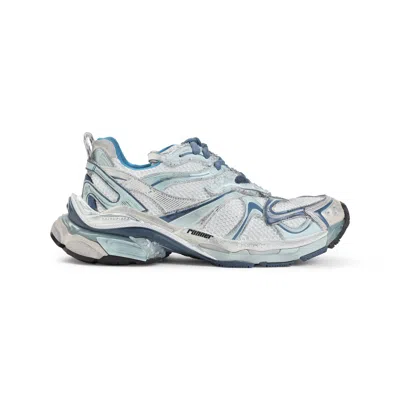 Balenciaga Height Boost Platform Leather Sneakers In White
