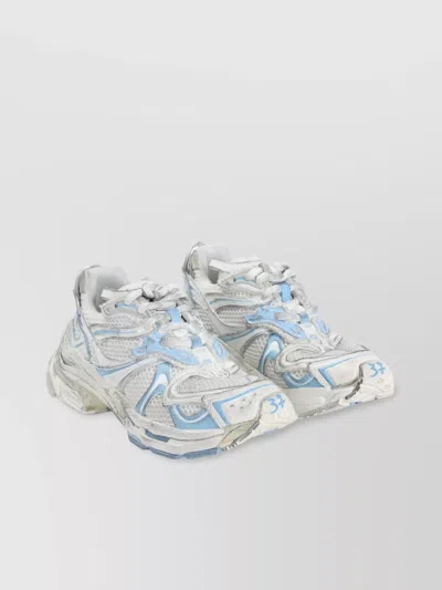 Balenciaga Runner 2 Sneakers With Embossed Heel Loop In White