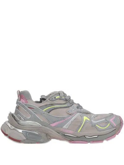 BALENCIAGA RUNNER 2.0 LACE-UP PANELLED SNEAKERS