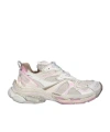 Balenciaga Runner 2.0 Multicolor Low Top Sneakers With Runner Logo In Tech Fabric Woman In White