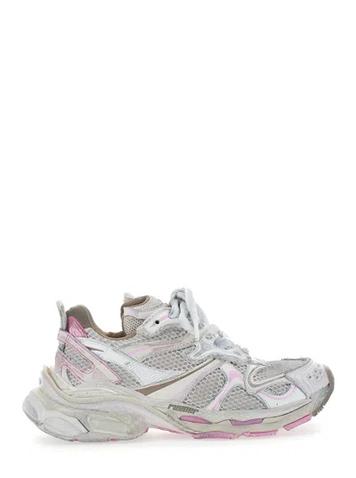 Balenciaga Runner 2.0 Multicolor Low Top Sneakers With Runner Logo In Tech Fabric Woman