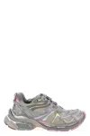 Balenciaga Women Runner 2 Nylon Low-top Sneakers With Leather Inserts In Gray