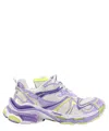 Balenciaga Runner 2 Yellow Lilac Mesh Sneakers In Violet