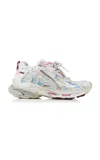 Balenciaga Sneaker Runner White Blue Pink Brown In Multi