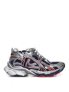 Balenciaga Mesh Panel Runner Sneakers Reflective Elements In Multi