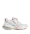 Balenciaga Sneaker Runner White Blue Pink Brown In Pink