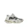 Balenciaga Off-white Runner Graffiti Sneakers In White
