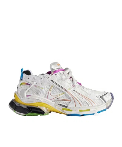 Balenciaga Runner Lace-up Sneakers In White