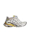 Balenciaga Runner Low-top Panelled Sneakers In White