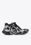 Balenciaga Mesh Runner Sneakers Embossed Size In Black