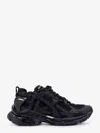 Balenciaga Futuristic Black Sneakers With Textured Overlays And Chunky Sole